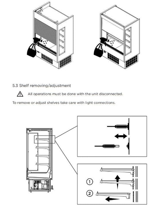 Hydra-Kool KGH-OF-80-S KGH-OF Grab-N-Go High Profile Case - Top Restaurant Supplies