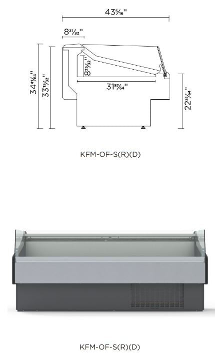 Hydra-Kool KFM-OF-60-S Fresh Meat Open Front Deli Case - Top Restaurant Supplies