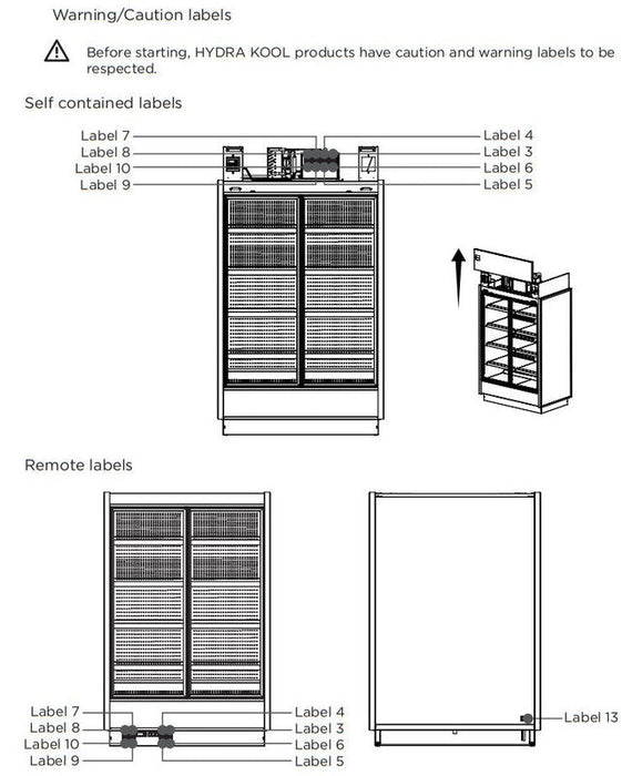 Hydra Kool KGV-MR-2-S High Volume Grab-N-Go Case Self Contained - Top Restaurant Supplies