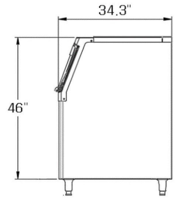 Kool-It KB-440 Ice Bin, 442 lbs. ice storage capacity - Top Restaurant Supplies