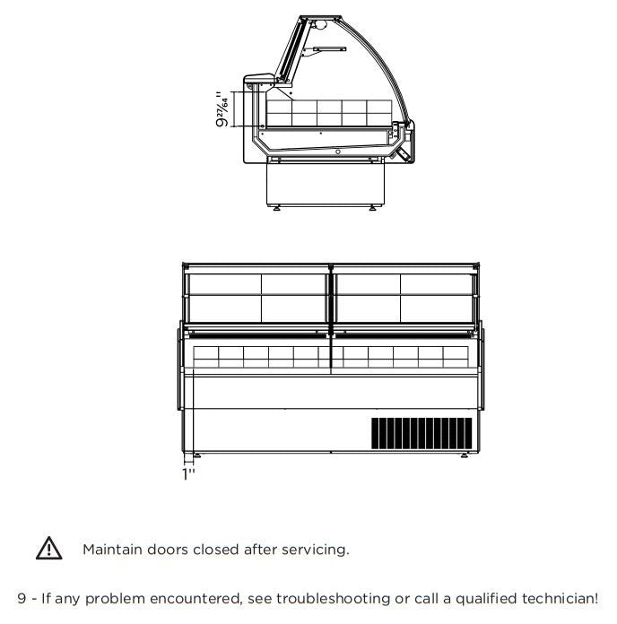 Hydra-Kool KFM-SC-80-S KFM-SC Seafood Case - Top Restaurant Supplies