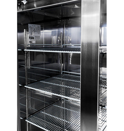 SABA S-72F 80 7/8" Three Door Reach-In Freezer Stainless Steel, 72 Cu. Ft. - Top Restaurant Supplies