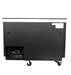 SABA SBB-27-58B 58" Two Door Back Bar Cooler (Black) - Top Restaurant Supplies