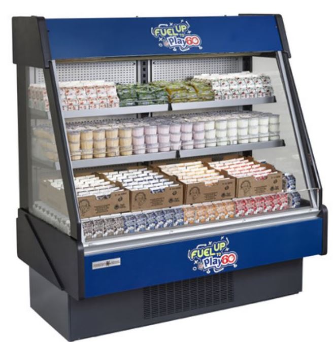 Hydra-Kool KGL-RS-40-S Grab-N-Go Low Profile Case with Front and Rear Loading and Electric Shutter - Top Restaurant Supplies