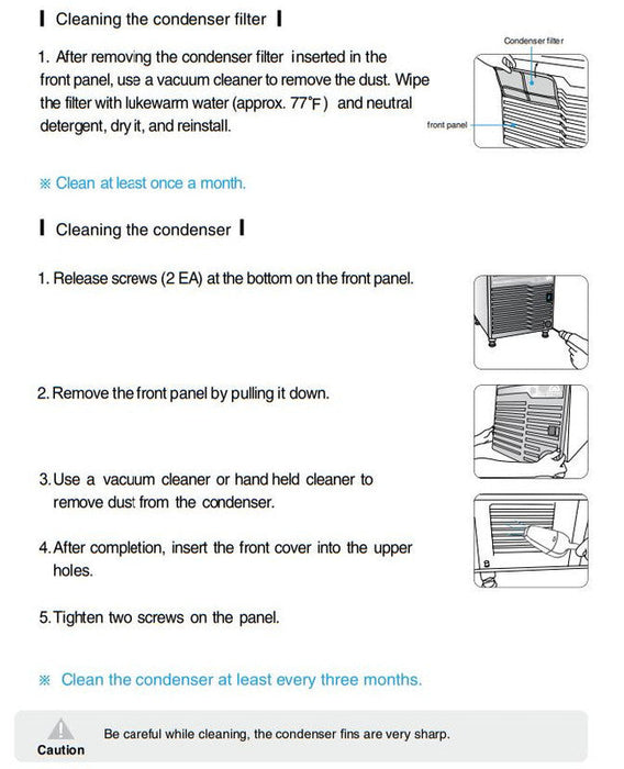 Kool-It KCU-110-AH Undercounter Ice Maker, 107 Lbs. Per Day, Undercounter, Cube Style Ice - Top Restaurant Supplies