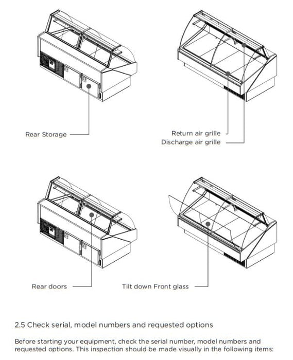 Hydra Kool KPM-CG-60-S Deli Products and Packaged Meat Curved Glass Deli Case - Top Restaurant Supplies