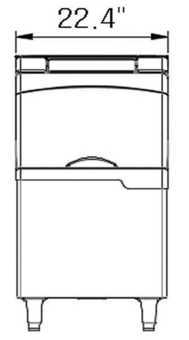 Kool-It KB-260-22 Ice Bin, 262 lbs. ice storage capacity - Top Restaurant Supplies