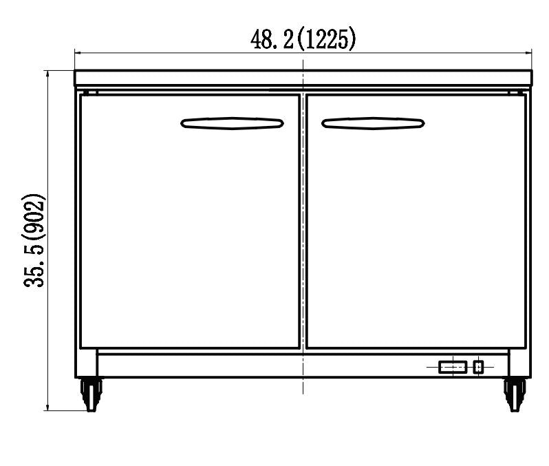 IKON IUC48F Undercounter Freezer, 48.2" Wide, 10.1 Cu. Ft. - Top Restaurant Supplies