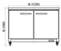 IKON IUC48F Undercounter Freezer, 48.2" Wide, 10.1 Cu. Ft. - Top Restaurant Supplies