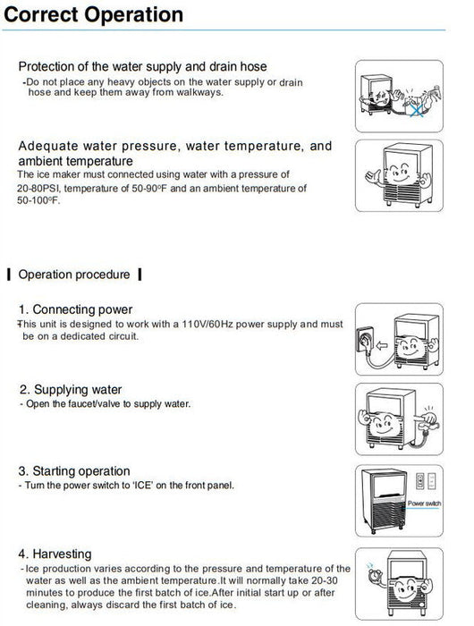 Kool-It KCU-110-AH Undercounter Ice Maker, 107 Lbs. Per Day, Undercounter, Cube Style Ice - Top Restaurant Supplies