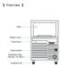 Kool-It KCU-110-AH Undercounter Ice Maker, 107 Lbs. Per Day, Undercounter, Cube Style Ice - Top Restaurant Supplies