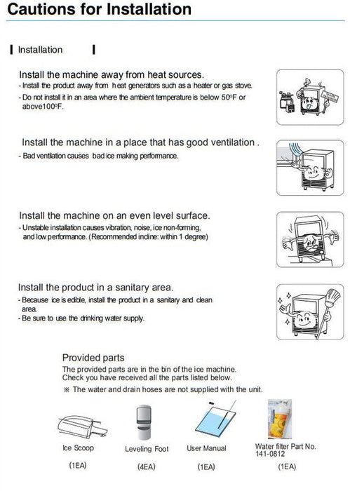 Kool-It KCU-110-AH Undercounter Ice Maker, 107 Lbs. Per Day, Undercounter, Cube Style Ice - Top Restaurant Supplies