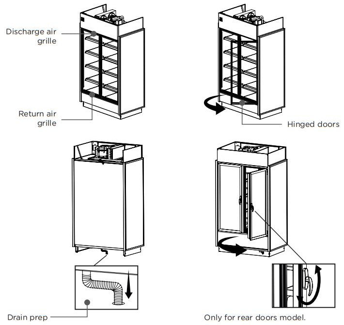 Hydra-Kool KGV-MD-3-R High Volume Grab-N-Go for Remote Condensing Unit - Top Restaurant Supplies