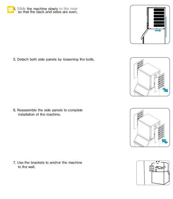 Kool-It KCM-450-AH Modular Ice Maker, 446 Lbs. Per Day, Half Cube Style Ice - Top Restaurant Supplies