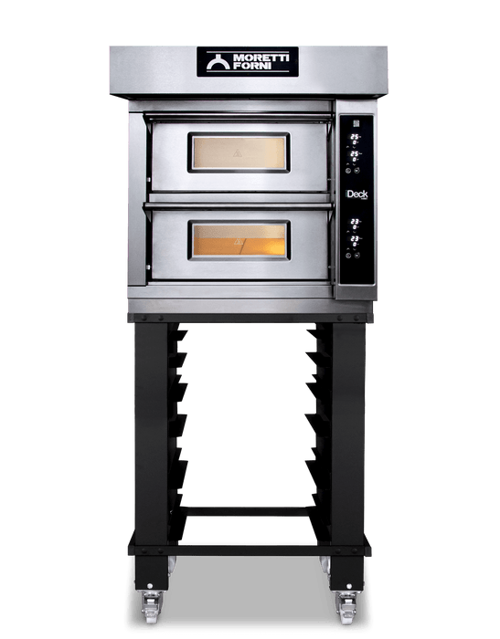 Moretti Forni ID-D 60.60 iDeck Digital Control Electric Pizza Oven 61x66x14 cm chamber. 2 Deck.- Top Restaurant Supplies