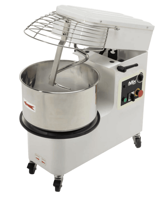 AMPTO IM R25/2 Spiral Mixer 55 lbs dough. 37 lbs of flour. 34qts bowl. raising head and removed bowl. 220/60/3 - 2 Speeds. ETL. NSF - Top Restaurant Supplies