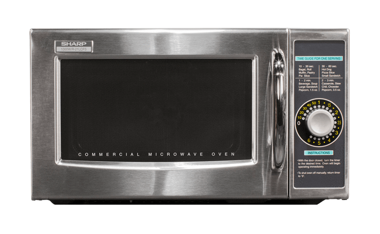 Sharp R-21LCFS Medium Duty Commercial Microwave with 1000 watts - Top Restaurant Supplies