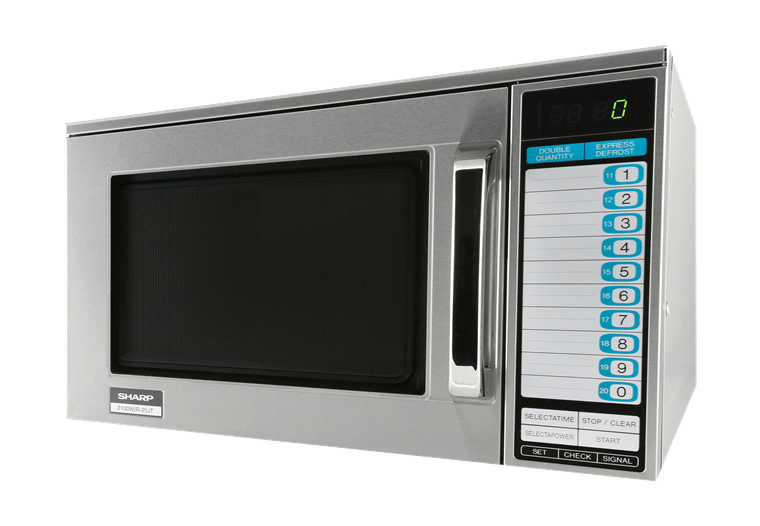 Sharp R-22GTF Heavy Duty Commercial Microwave Oven with 1200 Watts - Top Restaurant Supplies