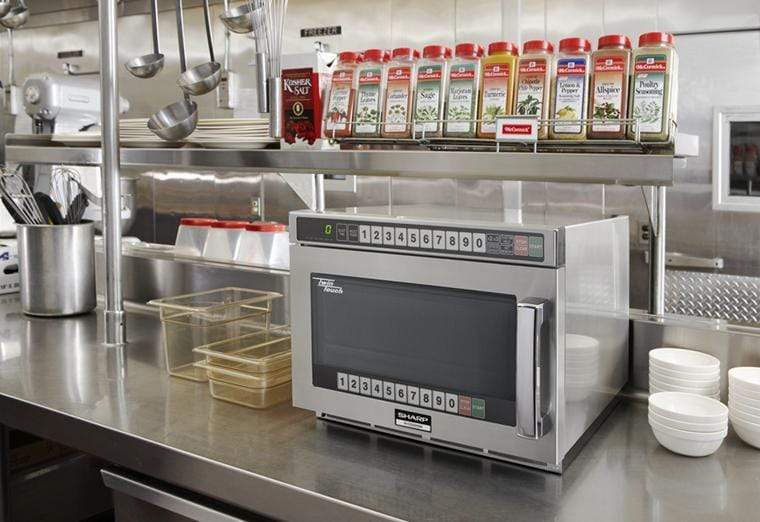 Sharp R-CD1200M Twintouch Commercial Microwave with Dual Touch Pads - Top Restaurant Supplies