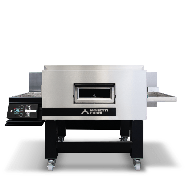 AMPTO TT96E1 Electric Conveyor Pizza Oven, 81"W x 60"D x 48-1/4"H, 25-3/4"W belt, single deck, - Top Restaurant Supplies